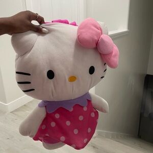Sanrio Hello Kitty Pink Polka Dot Dress Plush